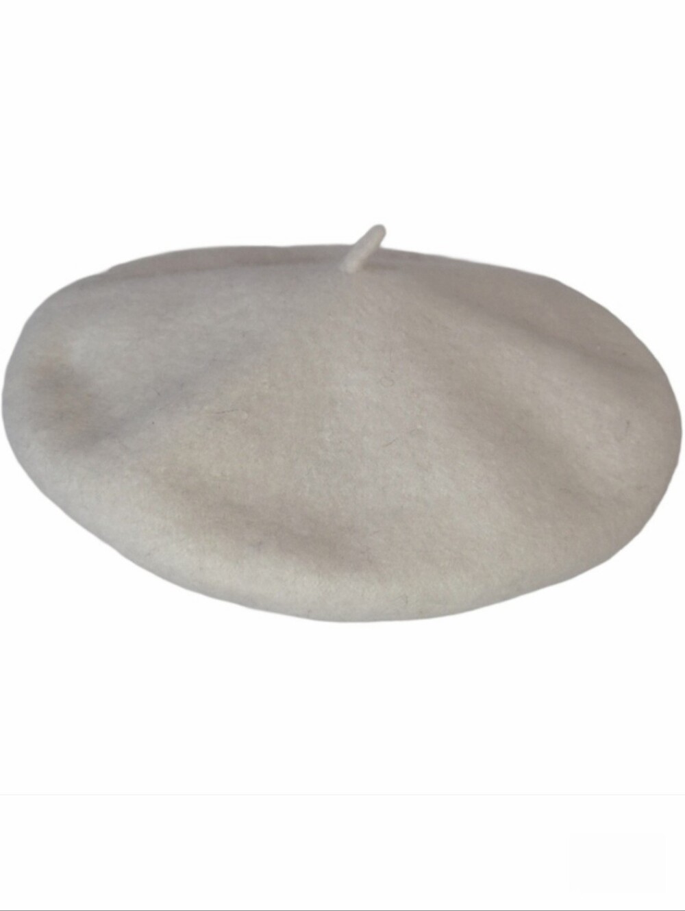 Chic Classic Cream/Ivory Wool Blend French Artist Beret Hat One Size NWOT